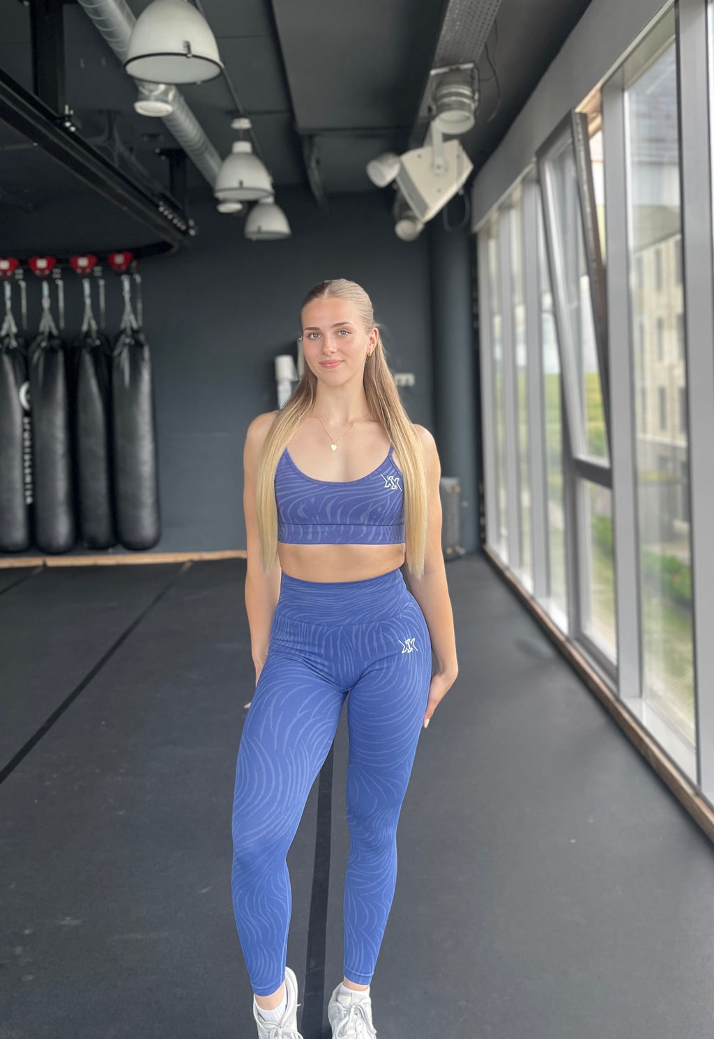 Animal blue sports bra