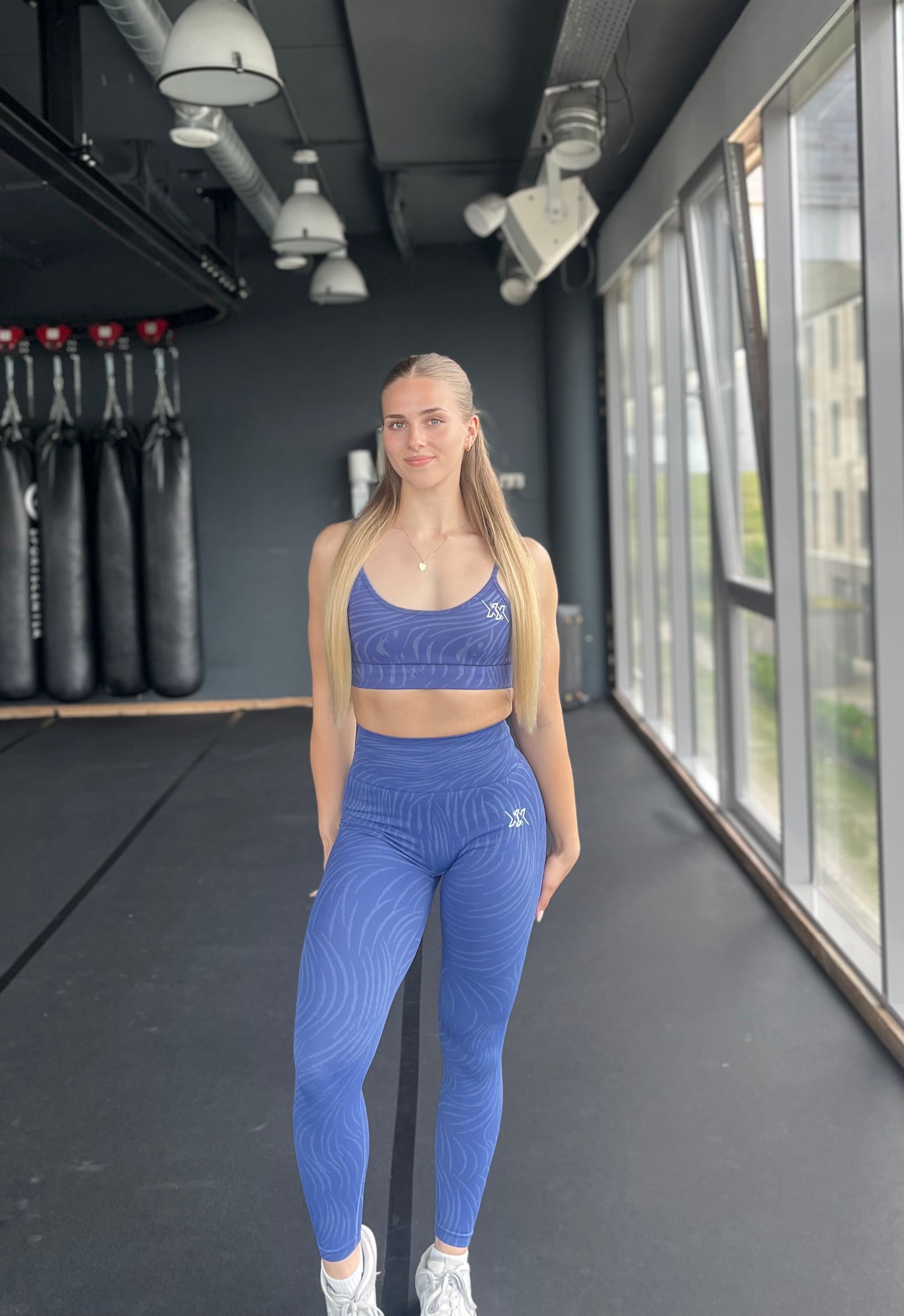 Animal blue sports bra