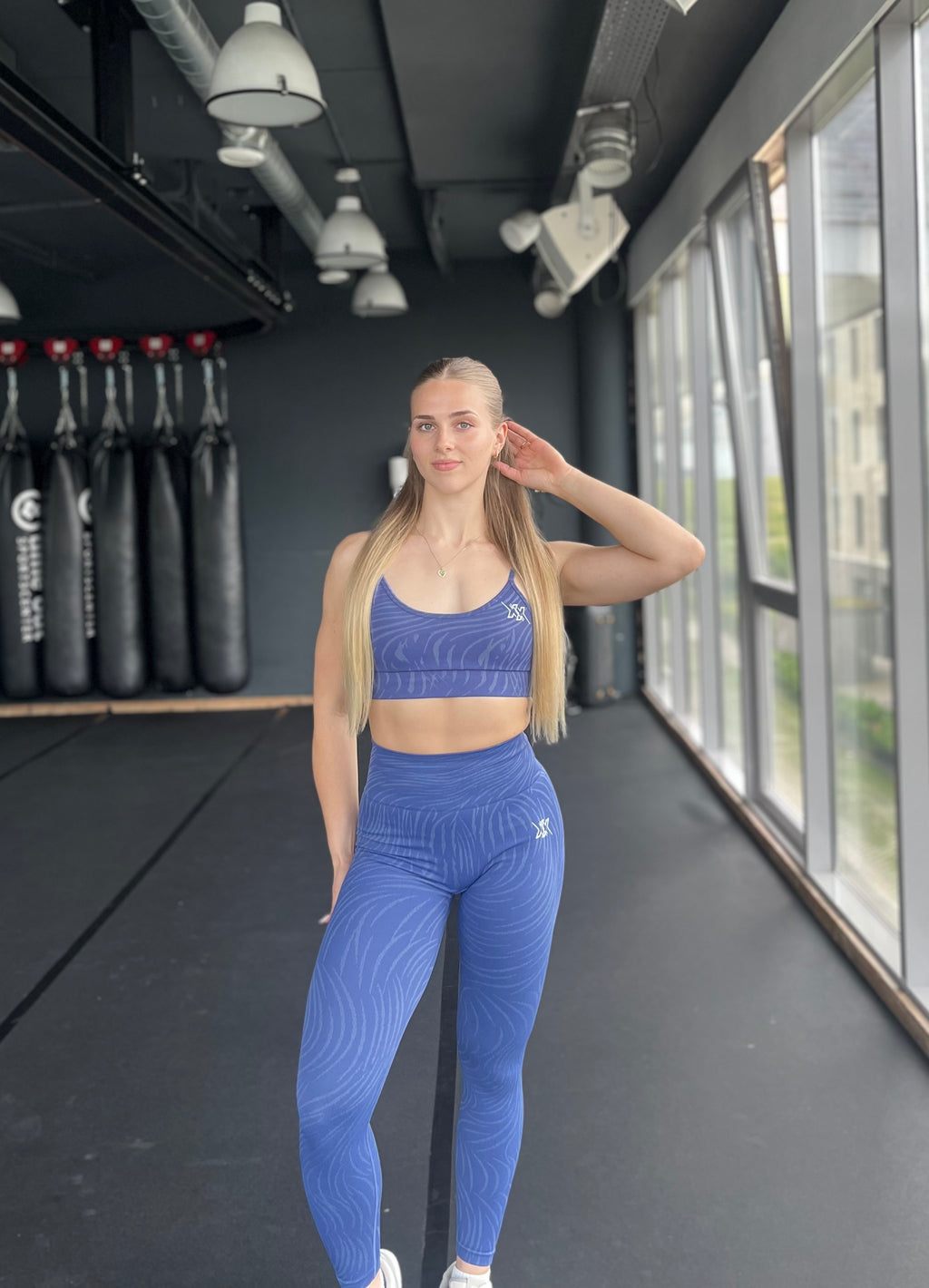 Animal blue sports bra