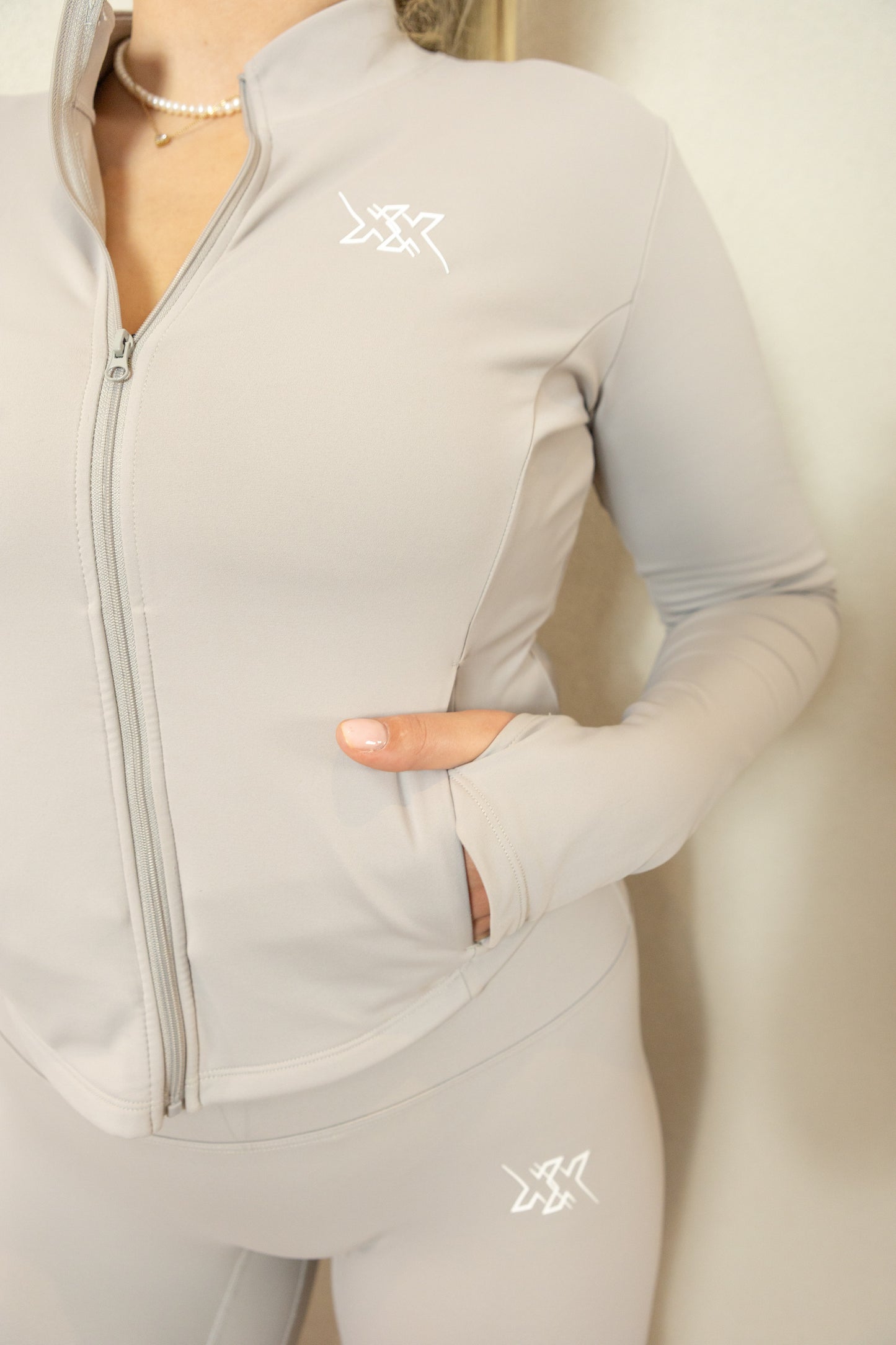 Legging zonder scrunch grijs