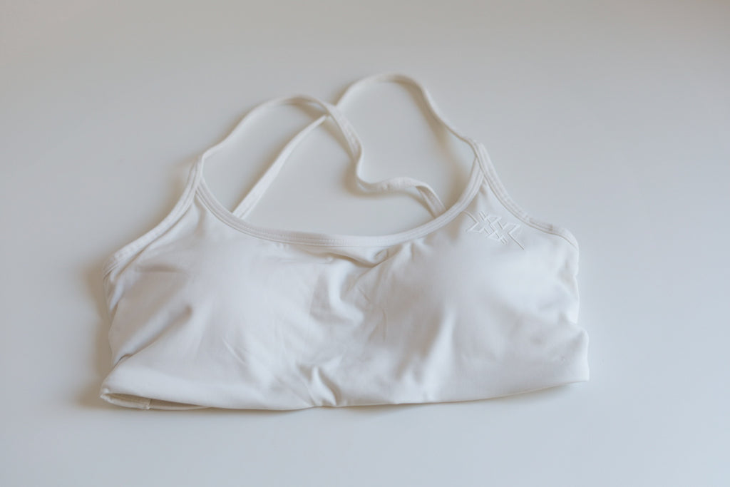 Sports bra white