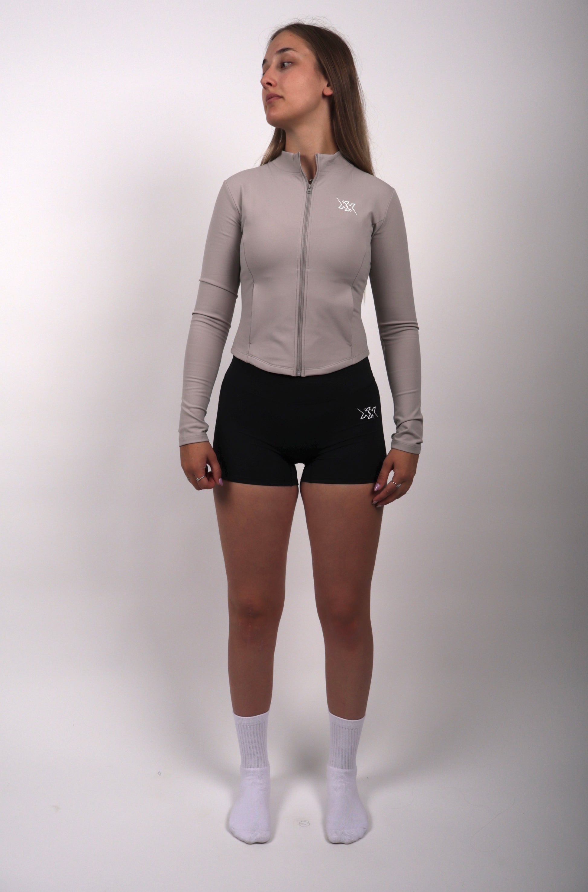 Seamless Zip Jacket – Frost Grey